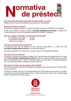 Normativa de préstec de la Biblioteca Normativa de préstec de la Biblioteca